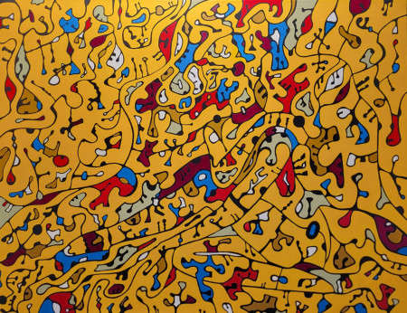 "Labirinto della Fantasia" 90x70 Acrilico su tela 2026