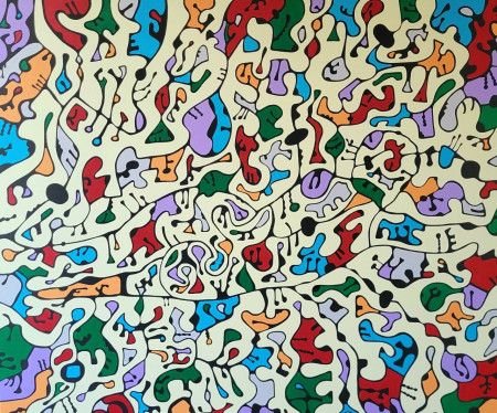 "Il Valzer dei Sogni" Acrilico su tela 120x100 2026